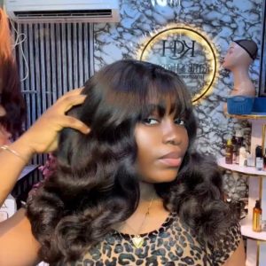 Closure fringe yaki bounce